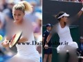 عکس - ستاره تنیس زنان هنگام مسابقه خود را خیس کرد!